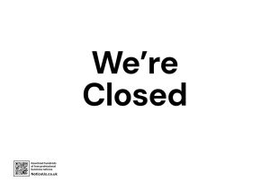 We're Closed