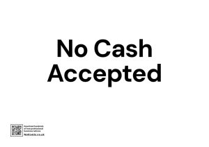 No Cash Accepted