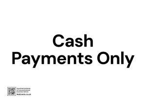 Cash Payments Only