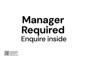 Manager Required