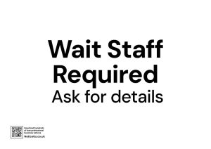 Wait Staff Required
